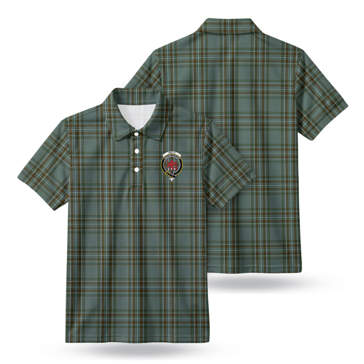 Kelly Dress Tartan Crest Birdseye Mesh Polo Shirt