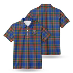 MacBeth Ancient Tartan Crest Birdseye Mesh Polo Shirt