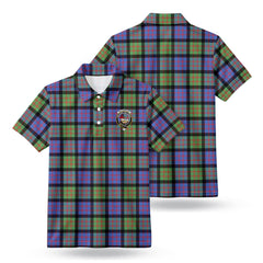 MacDonald Ancient Tartan Crest Birdseye Mesh Polo Shirt