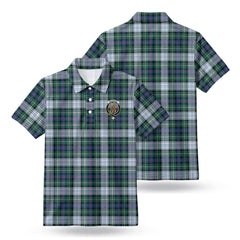 MacKenzie Dress Ancient Tartan Crest Birdseye Mesh Polo Shirt