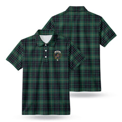 McAulay Hunting Ancient Tartan Crest Birdseye Mesh Polo Shirt