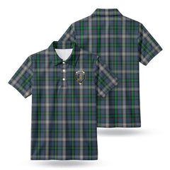 McDowell (MacDowell) Tartan Crest Birdseye Mesh Polo Shirt
