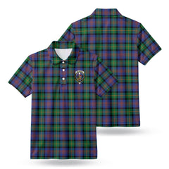 McLennan Ancient Tartan Crest Birdseye Mesh Polo Shirt