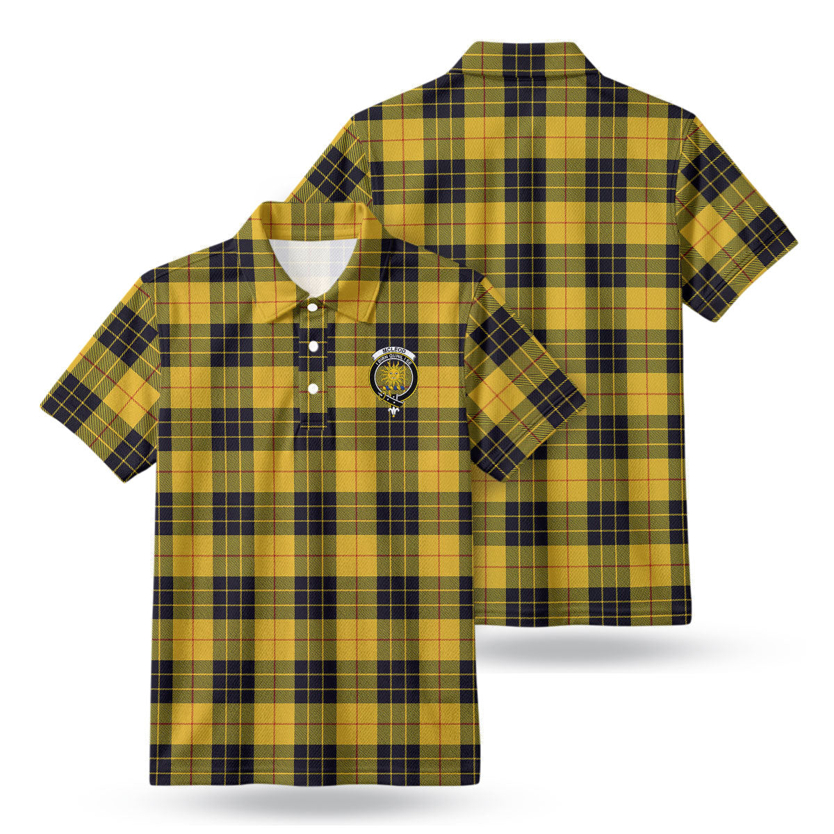 McLeod of Lewis Ancient Tartan Crest Birdseye Mesh Polo Shirt