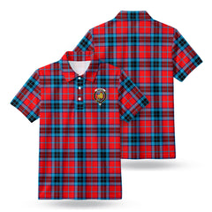 McTavish Modern Tartan Crest Birdseye Mesh Polo Shirt