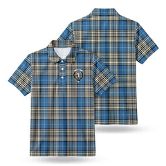 Napier Ancient Tartan Crest Birdseye Mesh Polo Shirt