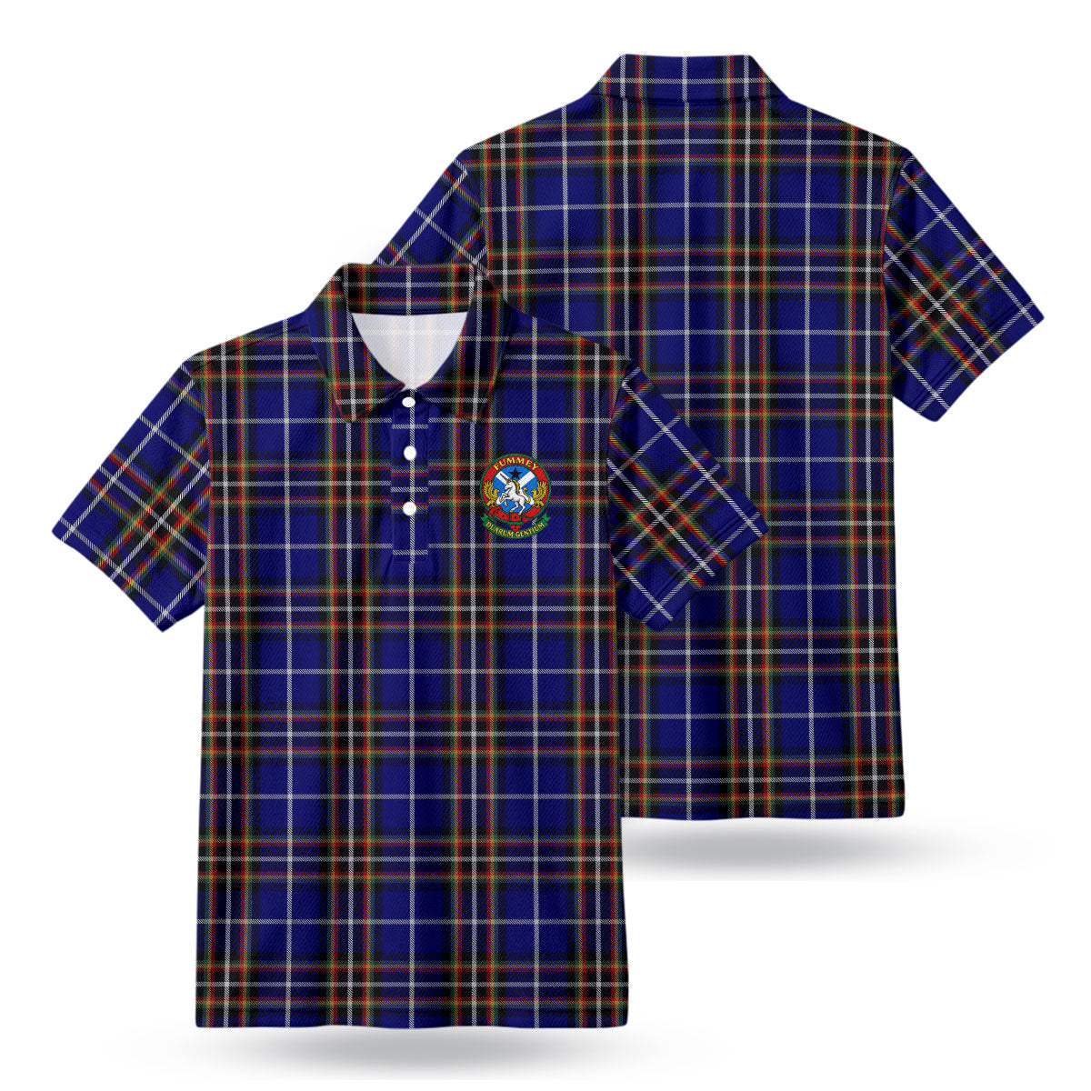 Scotland History Tours Tartan Crest Birdseye Mesh Polo Shirt