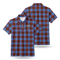Spalding Tartan Crest Birdseye Mesh Polo Shirt