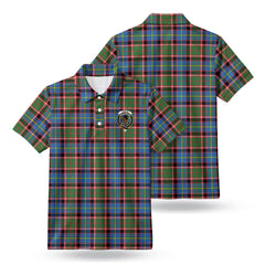 Stirling (of Keir) Tartan Crest Birdseye Mesh Polo Shirt