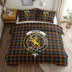 Broun Ancient Tartan Crest Bedding Set
