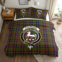 Cochrane Modern Tartan Crest Bedding Set