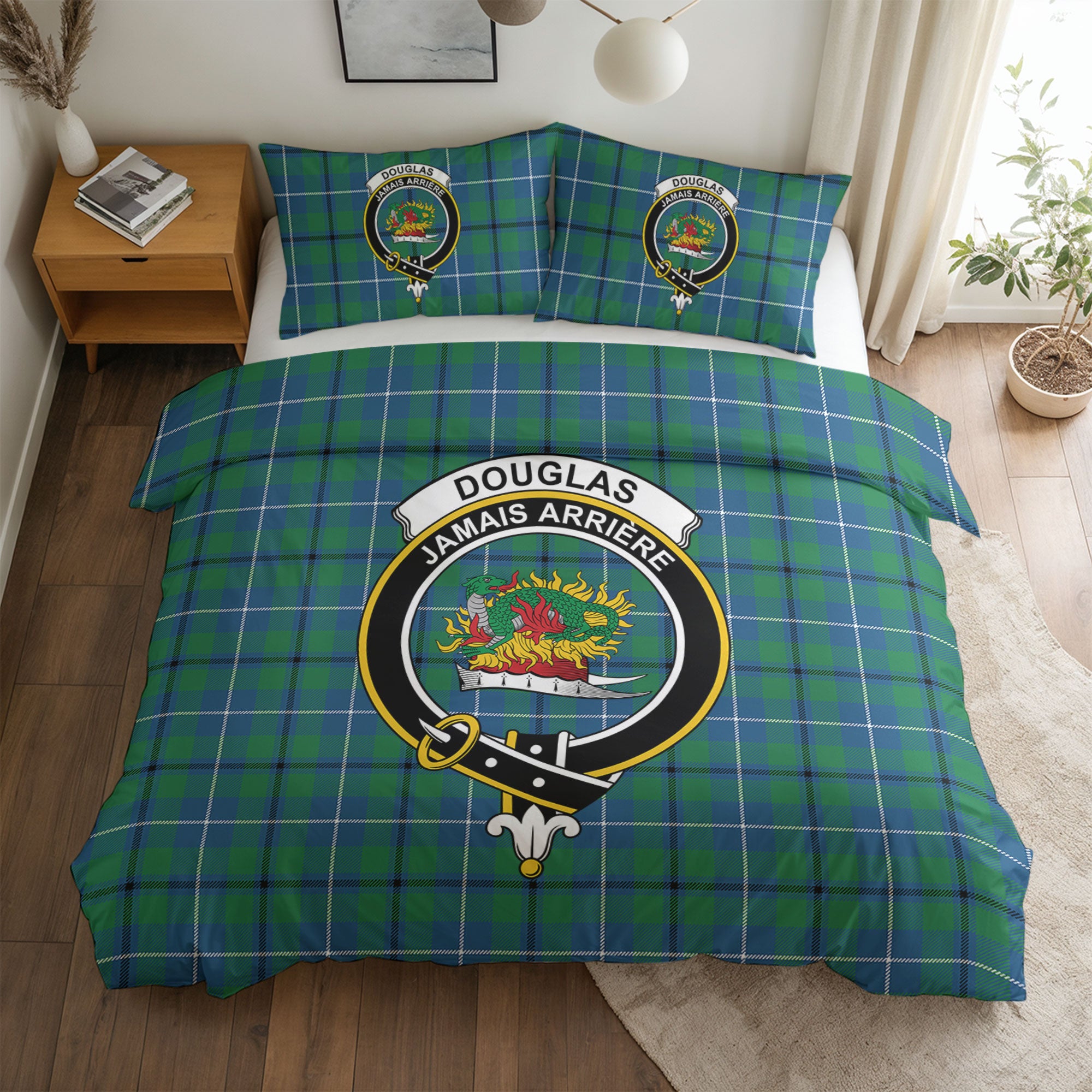 Douglas Ancient Tartan Crest Bedding Set