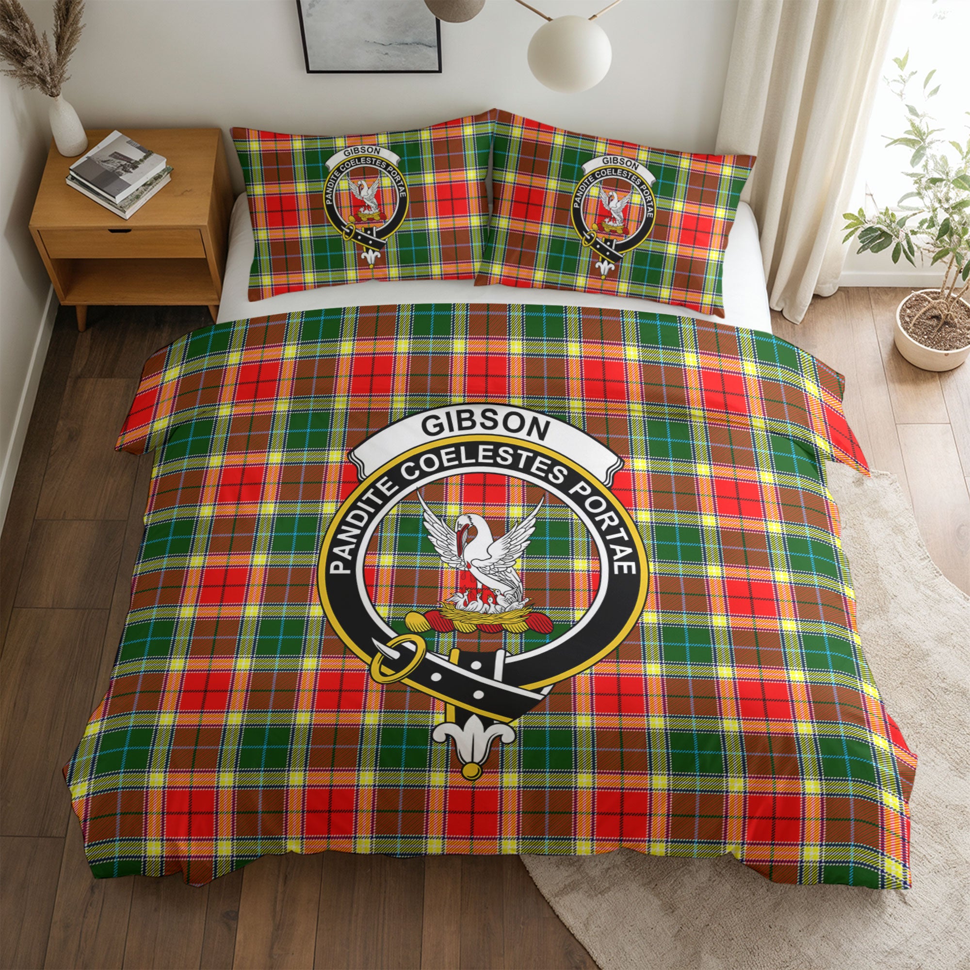 Gibson Tartan Crest Bedding Set