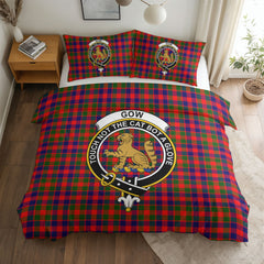 Gow (or McGouan) Tartan Crest Bedding Set