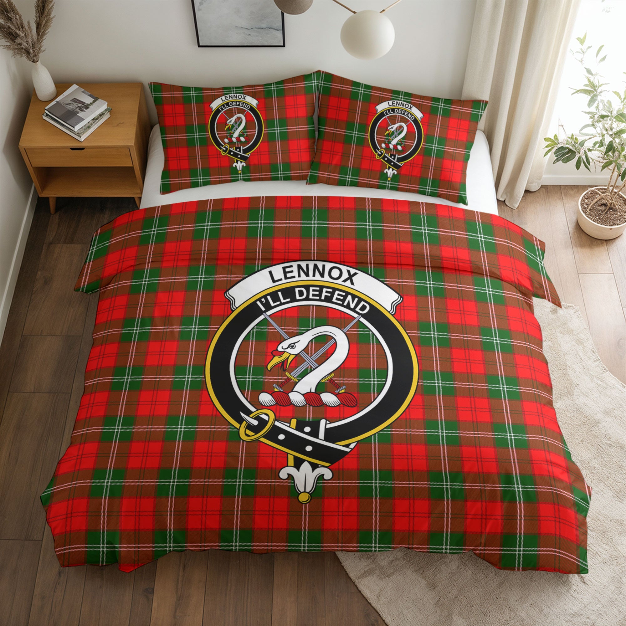 Lennox Tartan Crest Bedding Set
