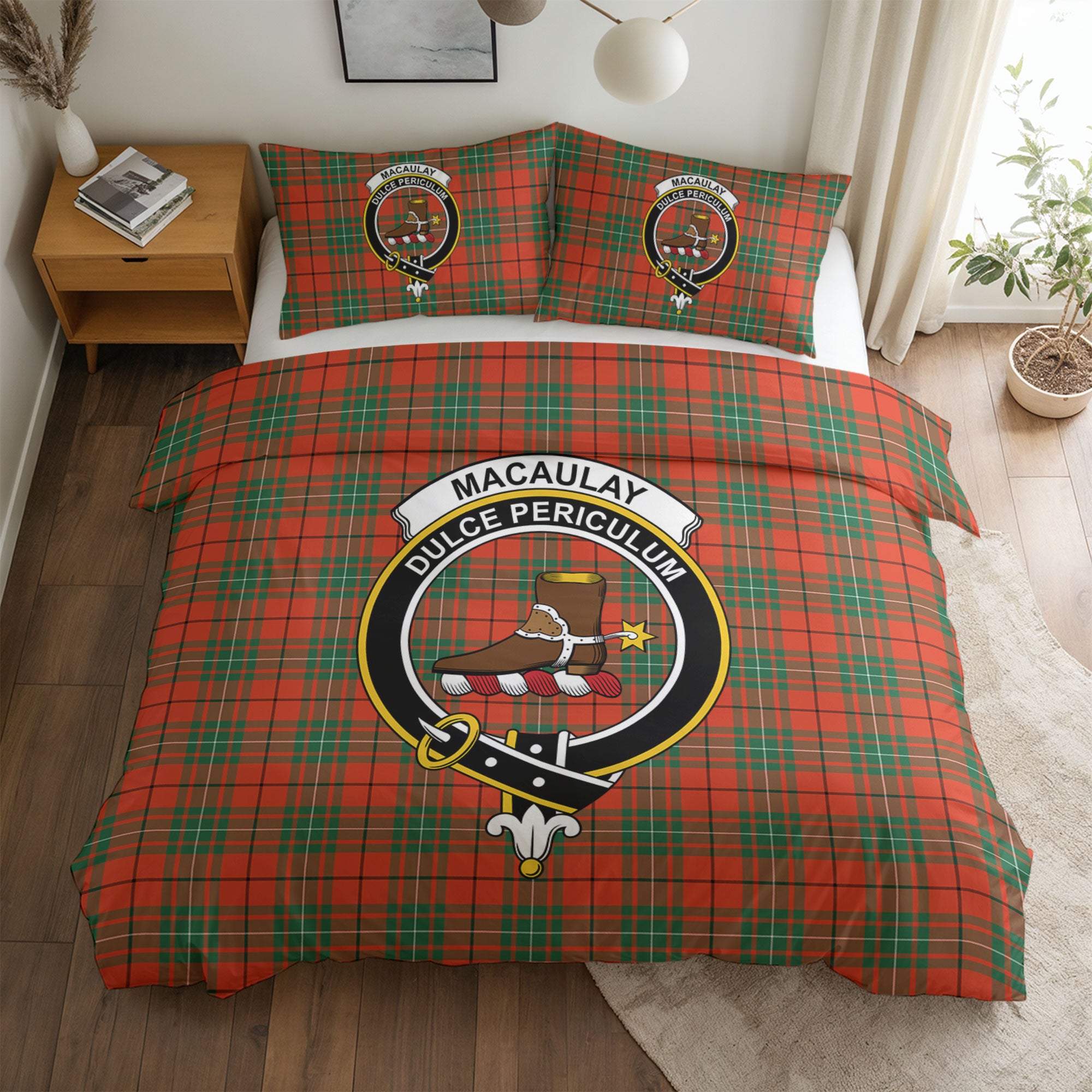 MacAulay Ancient Tartan Crest Bedding Set