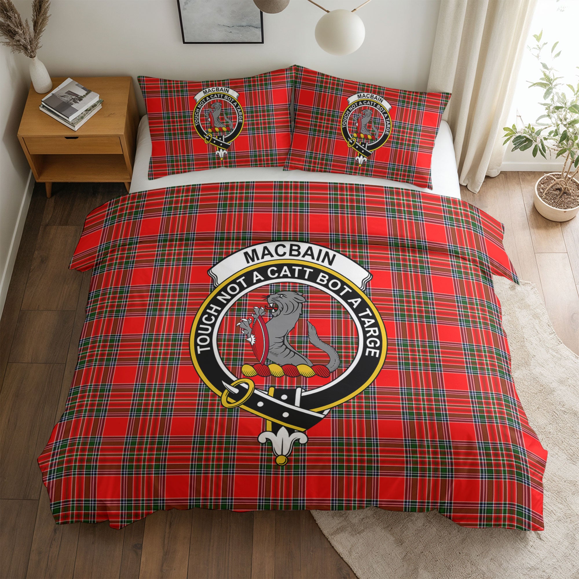 MacBain Tartan Crest Bedding Set