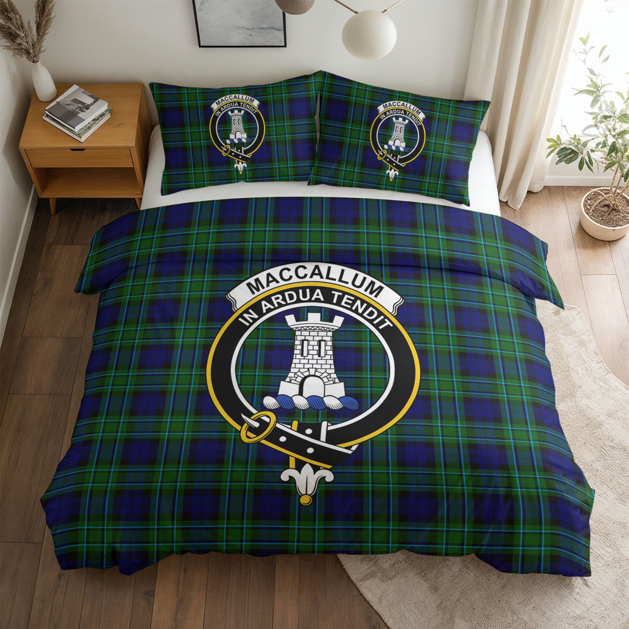 MacCallum Modern Tartan Crest Bedding Set