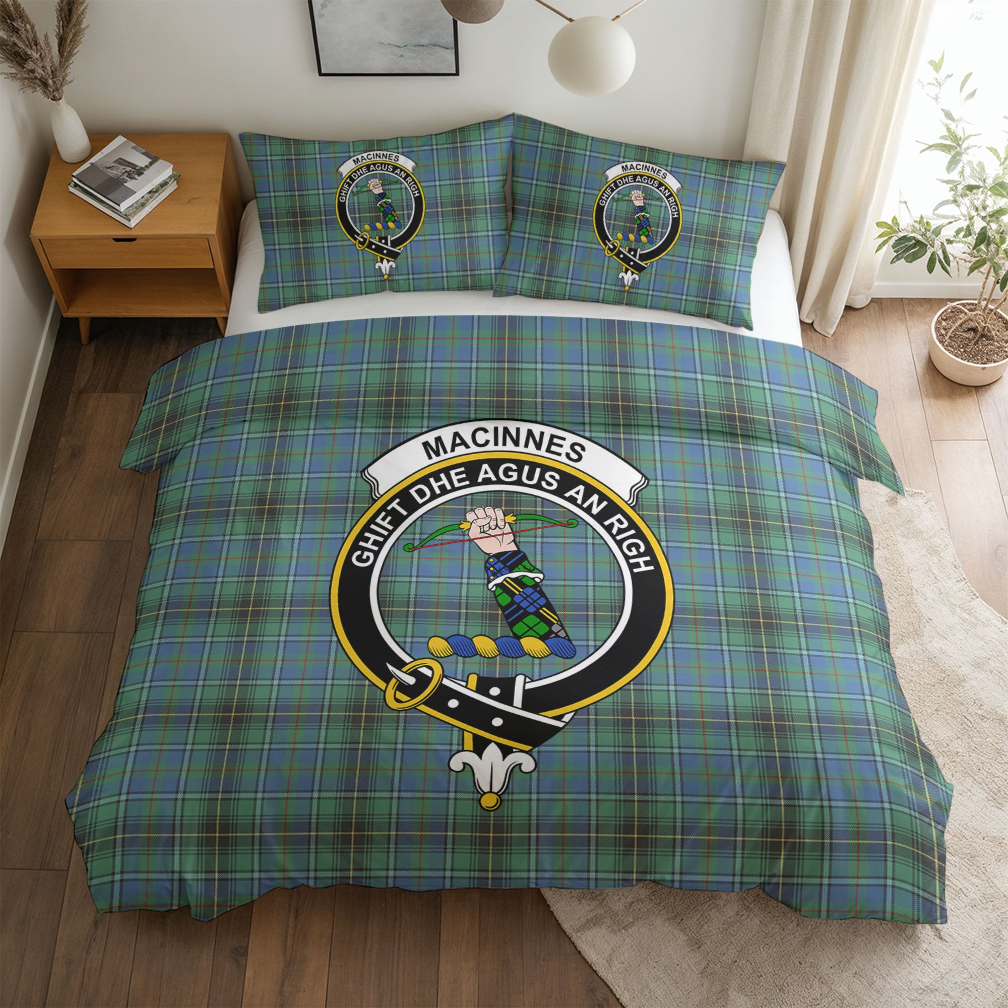 MacInnes Ancient Tartan Crest Bedding Set