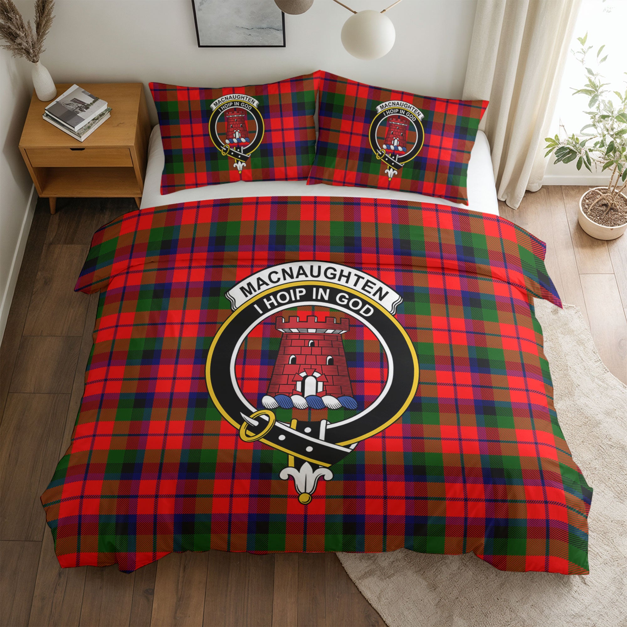 MacNaughten Tartan Crest Bedding Set