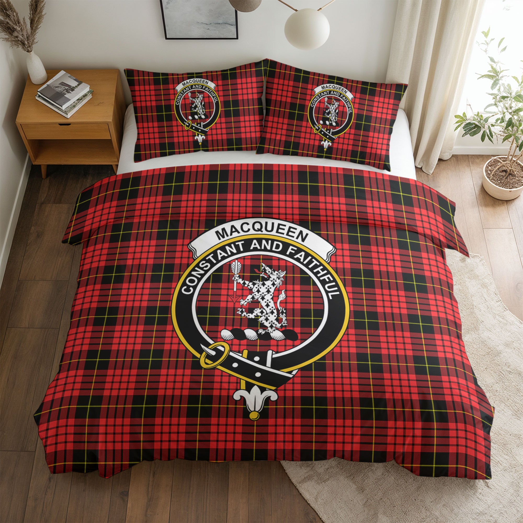 MacQueen Modern Tartan Crest Bedding Set