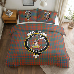 Matheson Ancient Tartan Crest Bedding Set