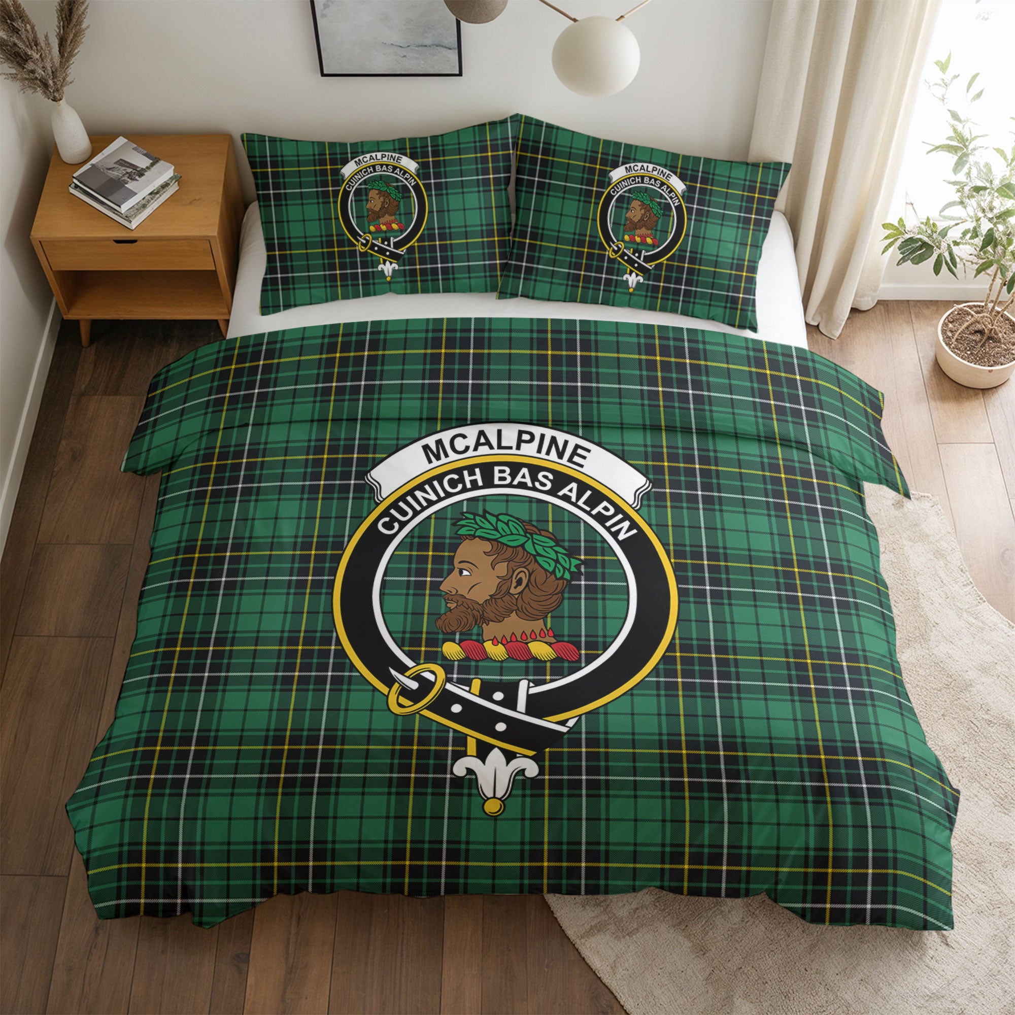 McAlpine Ancient Tartan Crest Bedding Set