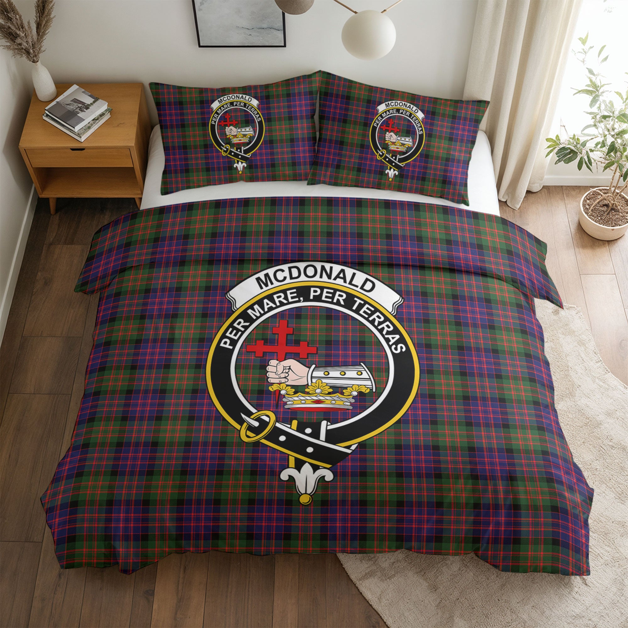 McDonald Modern Tartan Crest Bedding Set