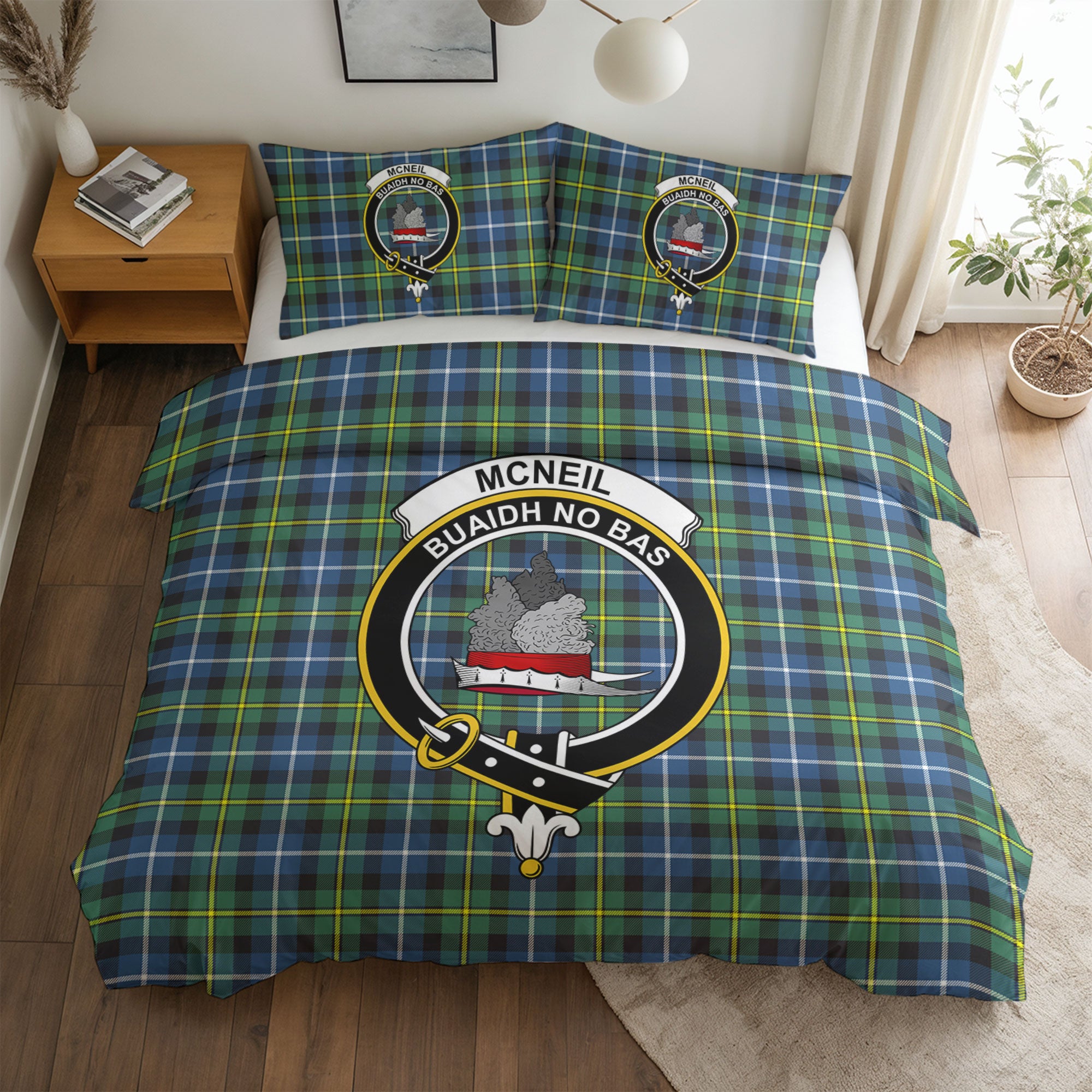 McNeil of Barra Ancient Tartan Crest Bedding Set