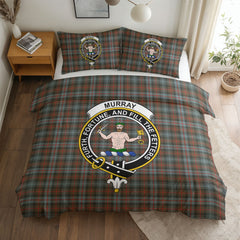 Murray of Atholl Weathered Tartan Crest Bedding Set