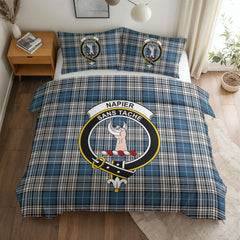 Napier Modern Tartan Crest Bedding Set