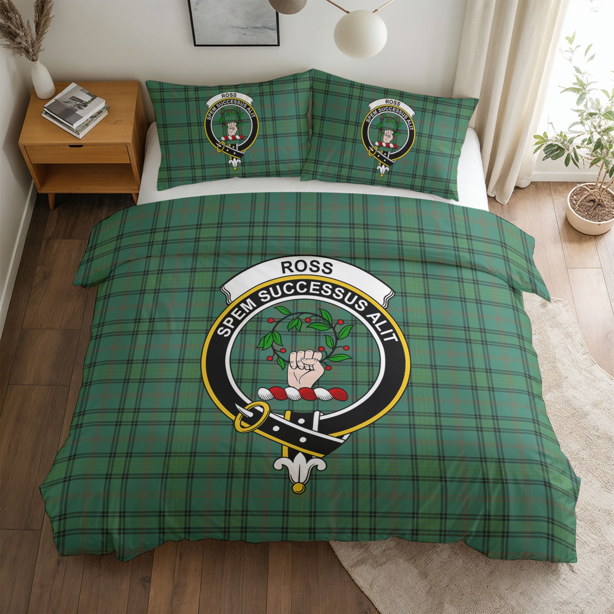 Ross Hunting Ancient Tartan Crest Bedding Set