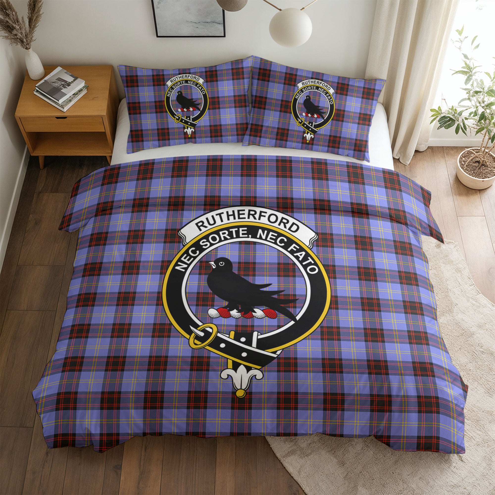 Rutherford Tartan Crest Bedding Set