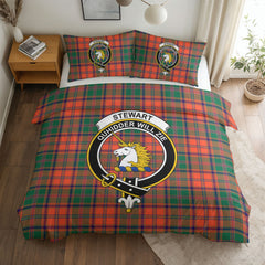Stewart of Appin Ancient Tartan Crest Bedding Set