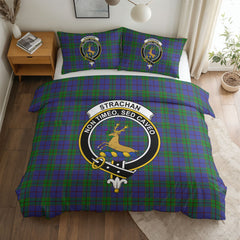 Strachan Tartan Crest Bedding Set