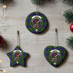 Adam Tartan Crest Christmas Ceramic Ornament