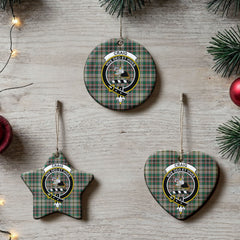 Craig Ancient Tartan Crest Christmas Ceramic Ornament