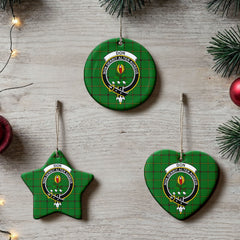 Don Tartan Crest Christmas Ceramic Ornament