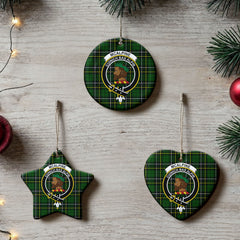 McAlpine Modern Tartan Crest Christmas Ceramic Ornament