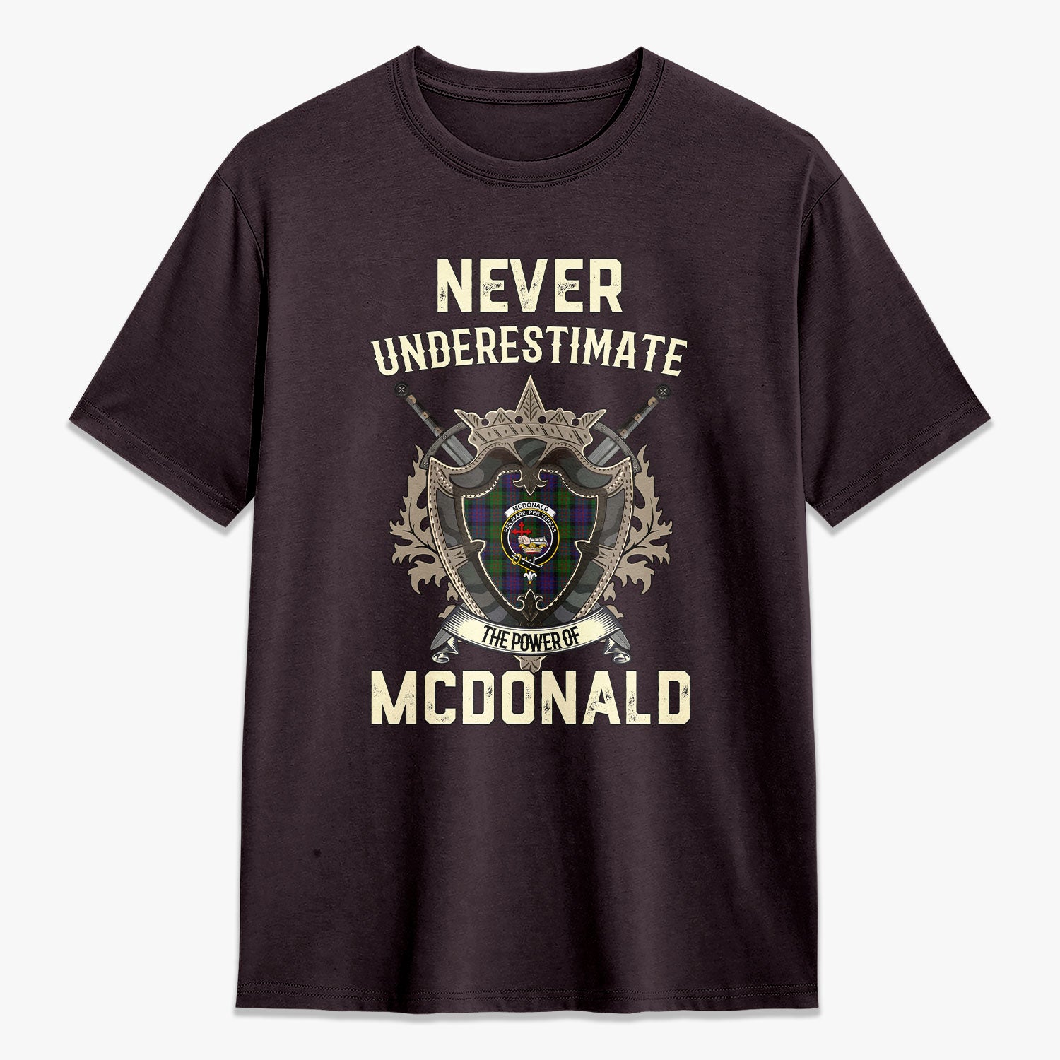 McDonald Tartan Crest 2D T-shirt - Never Underestimate Style