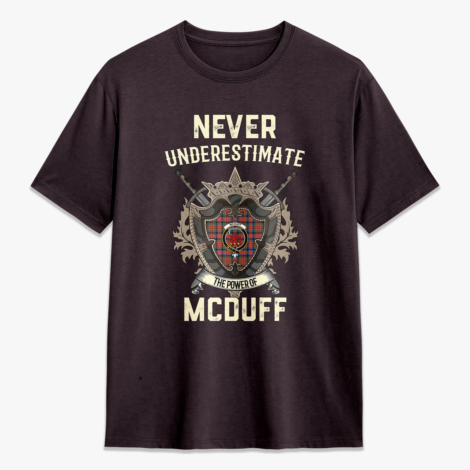 McDuff Ancient Tartan Crest 2D T-shirt - Never Underestimate Style