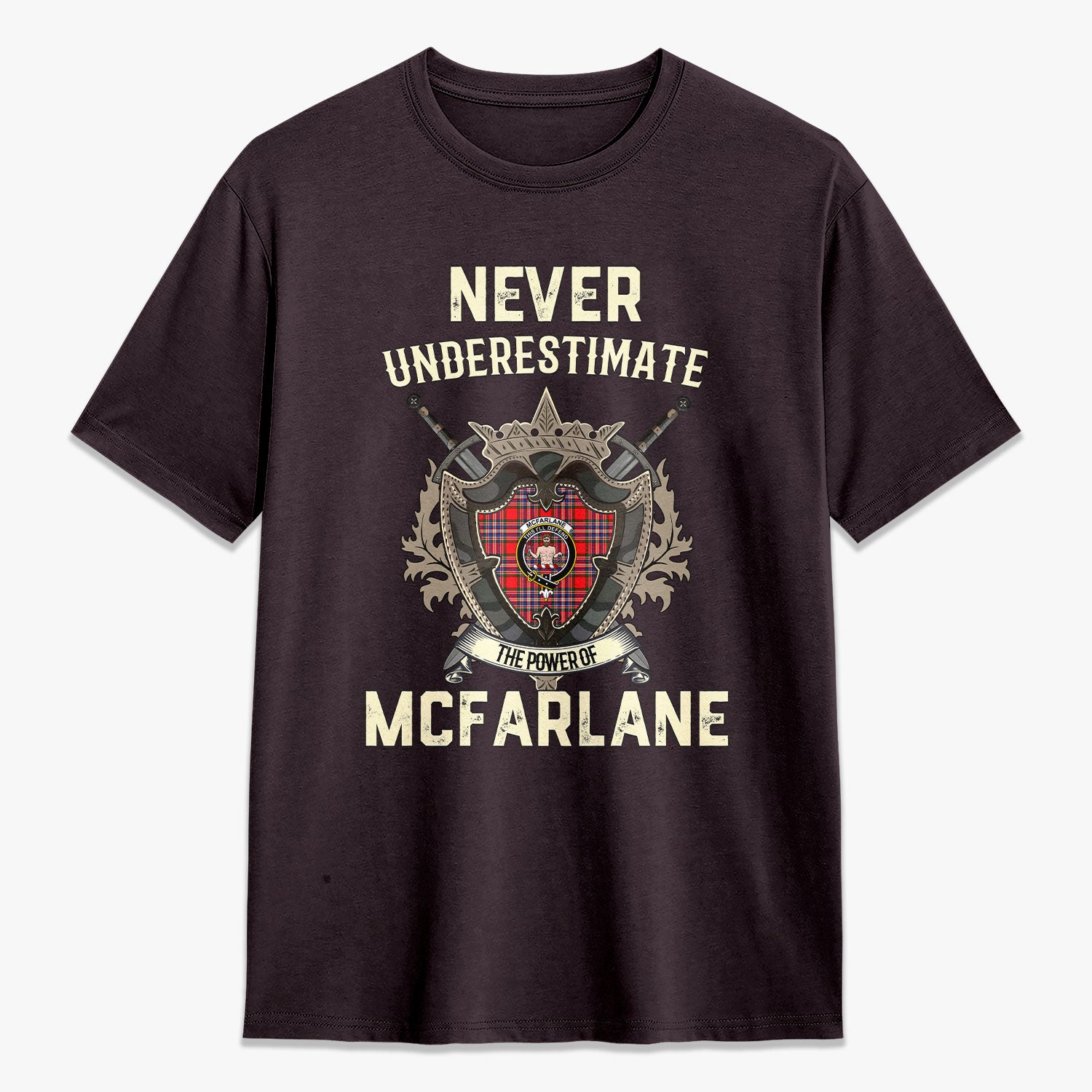 McFarlane Modern Tartan Crest 2D T-shirt - Never Underestimate Style