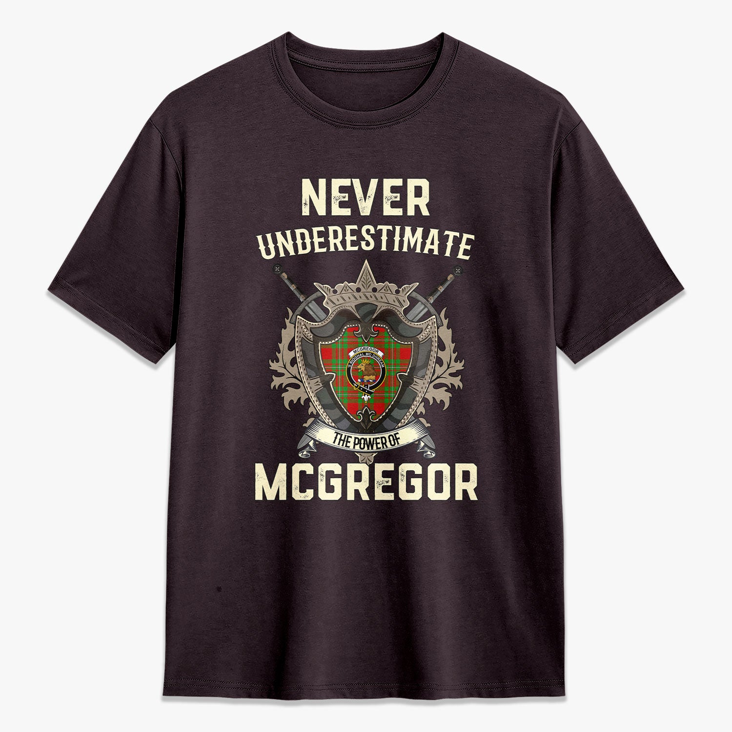 McGregor Modern Tartan Crest 2D T-shirt - Never Underestimate Style