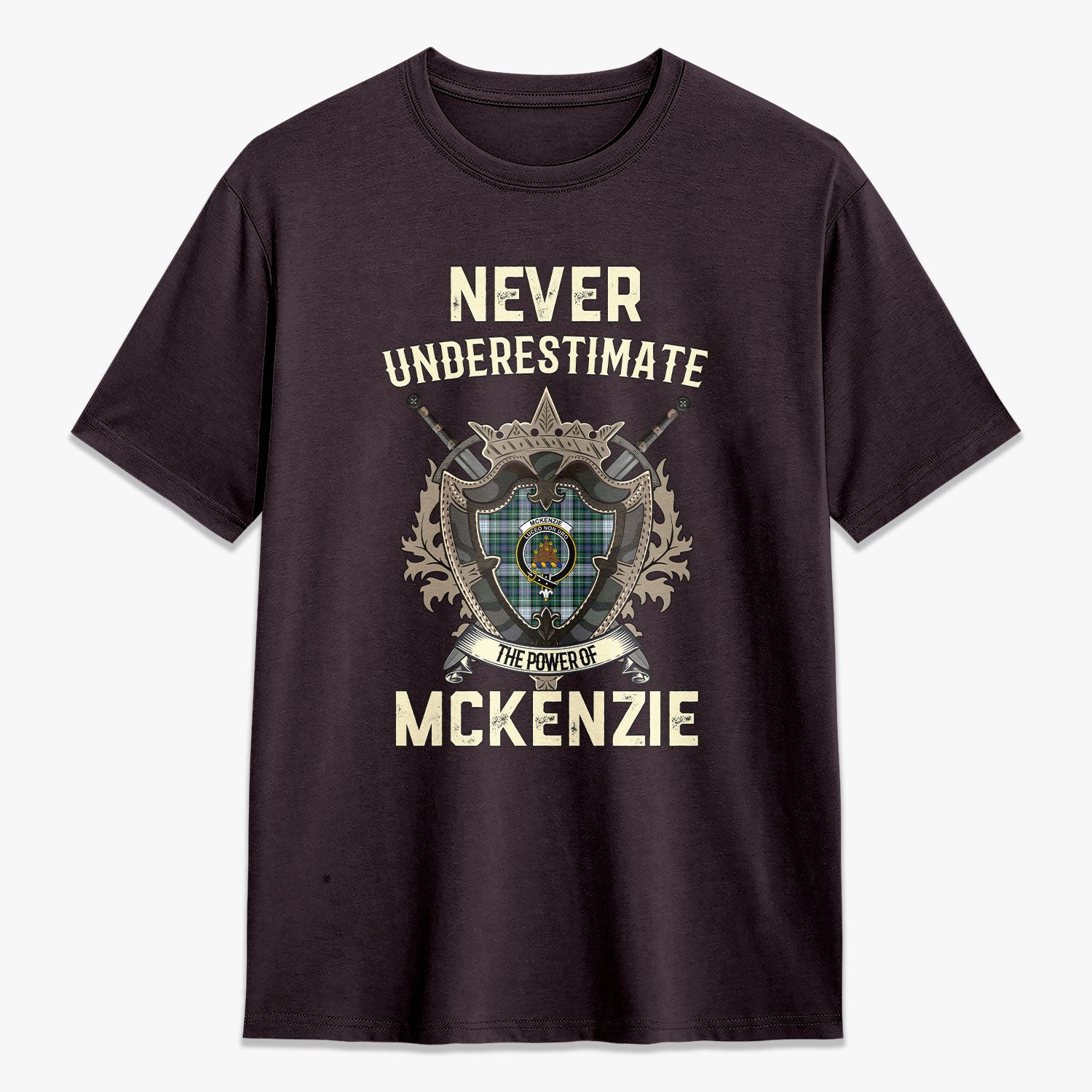 McKenzie Dress Ancient Tartan Crest 2D T-shirt - Never Underestimate Style