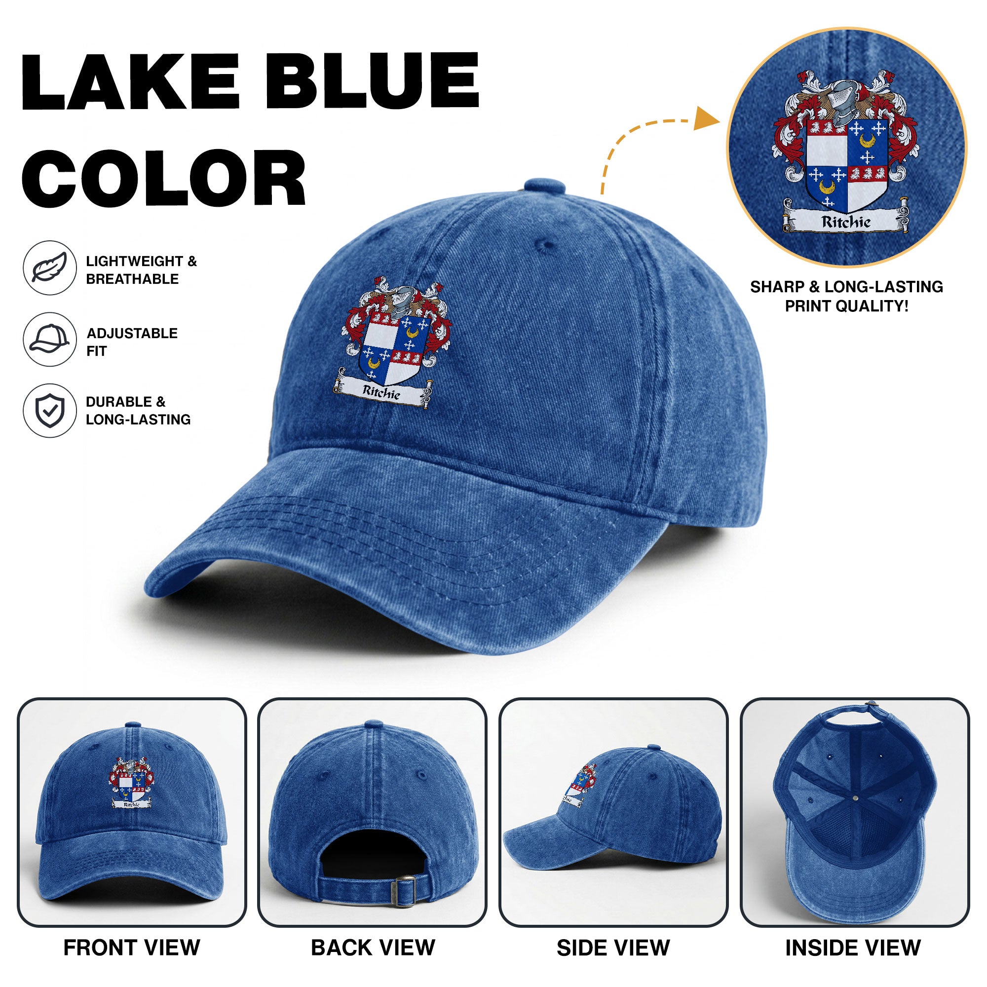 Richie Coat of Arms Washed Classic Cap