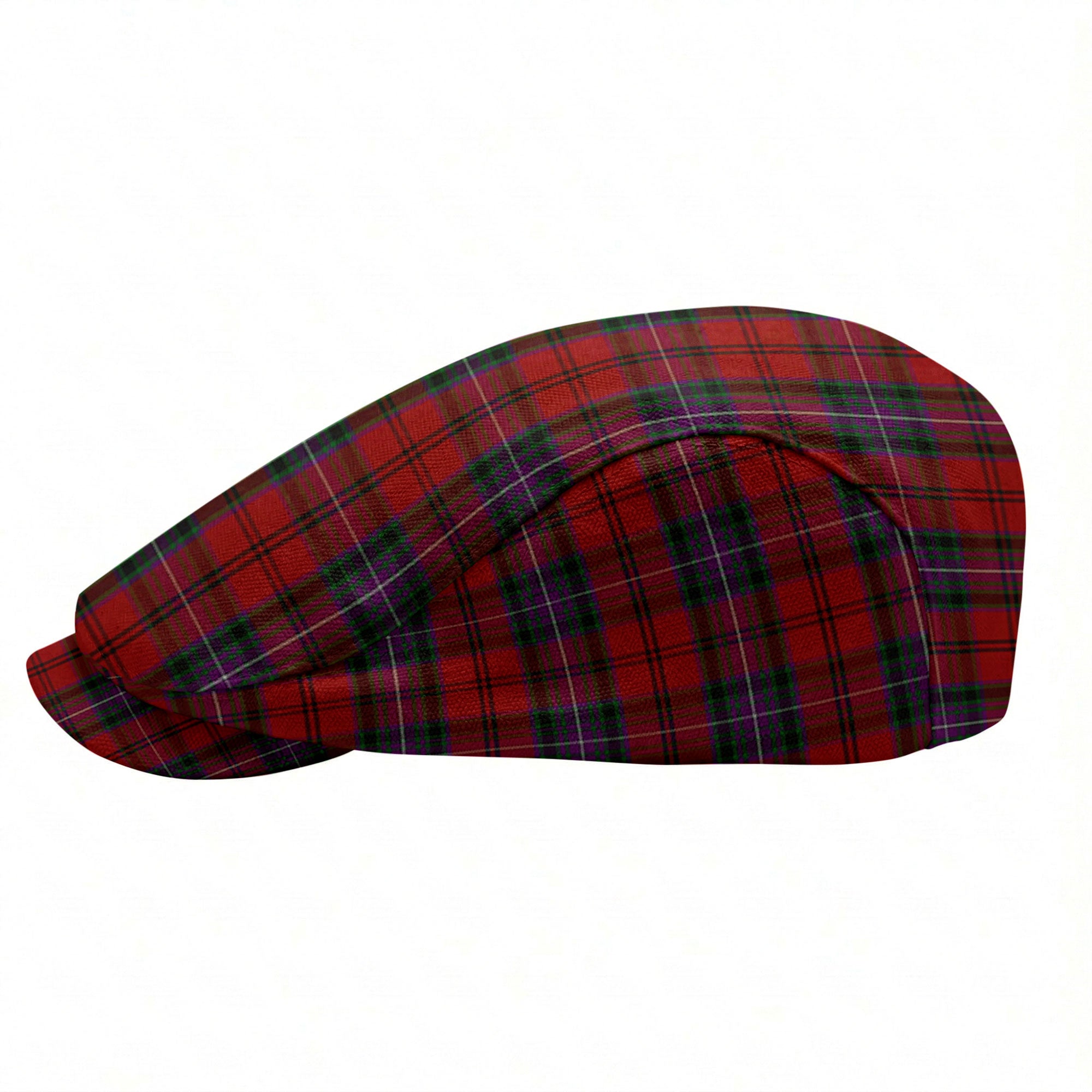 Kelly of Sleat Red Tartan Flat Caps