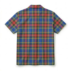 Bethune Modern Tartan Crest Hawaiian Shirt