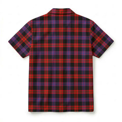 Broun Modern Tartan Crest Hawaiian Shirt