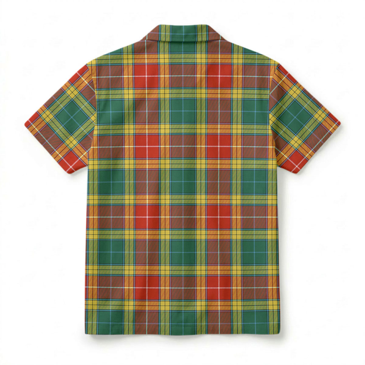 Buchanan Old Sett Tartan Crest Hawaiian Shirt