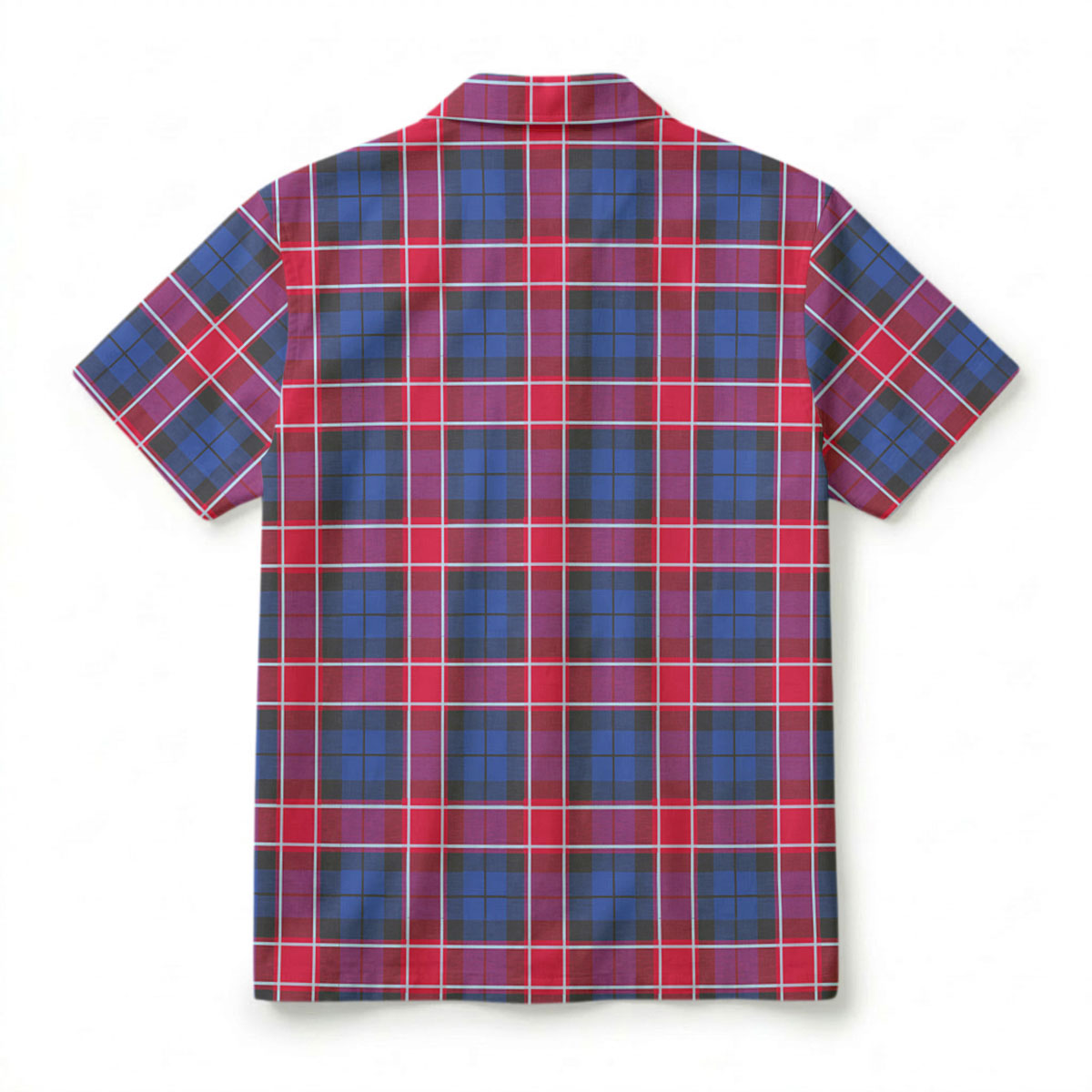 Graham of Menteith Red Tartan Crest Hawaiian Shirt